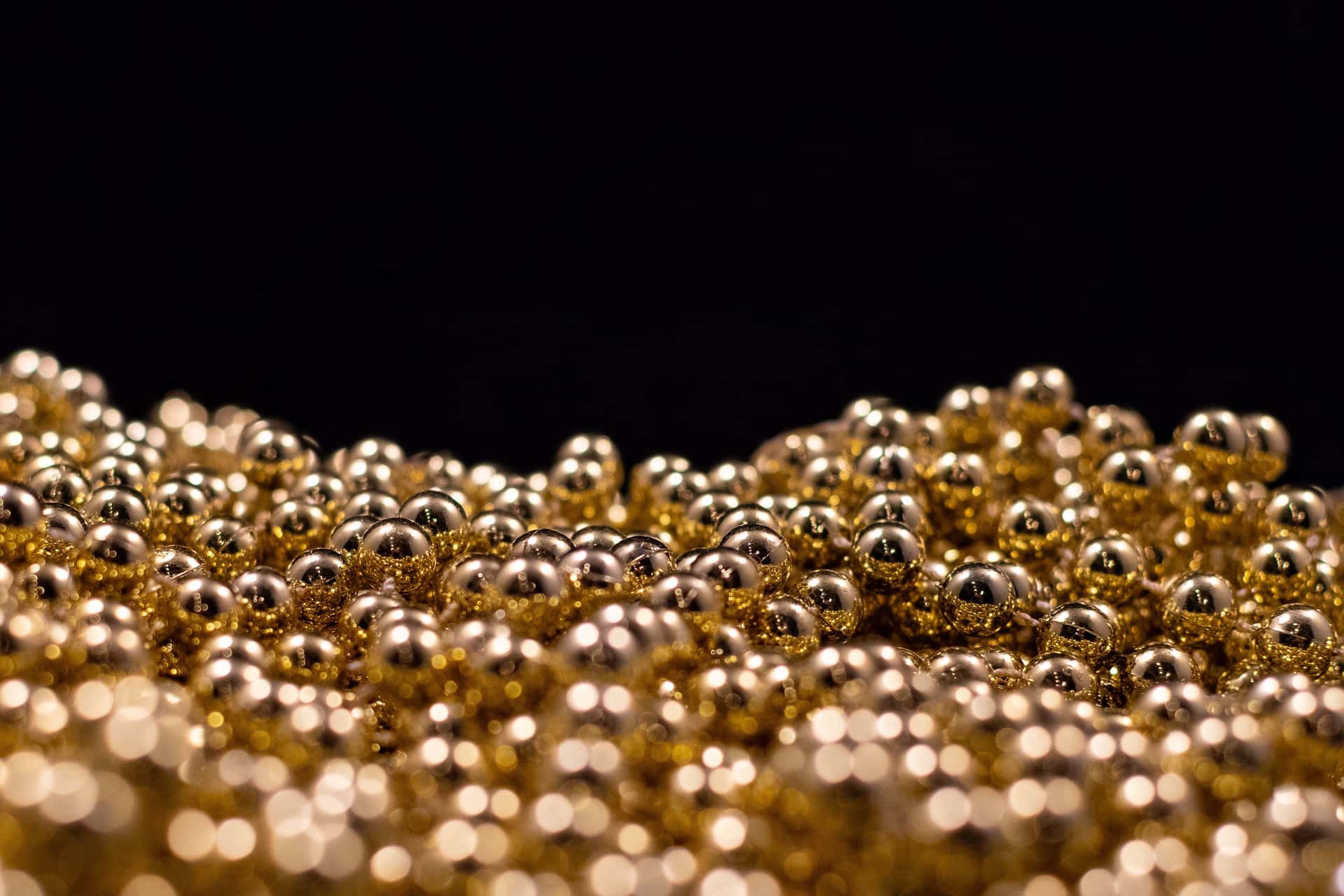 Gold-toned plated jewelry on a soft cloth